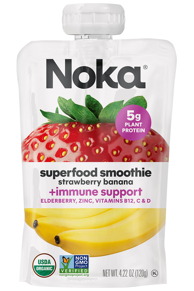 Strawberry Banana, Superfood Smoothie + Immune Support